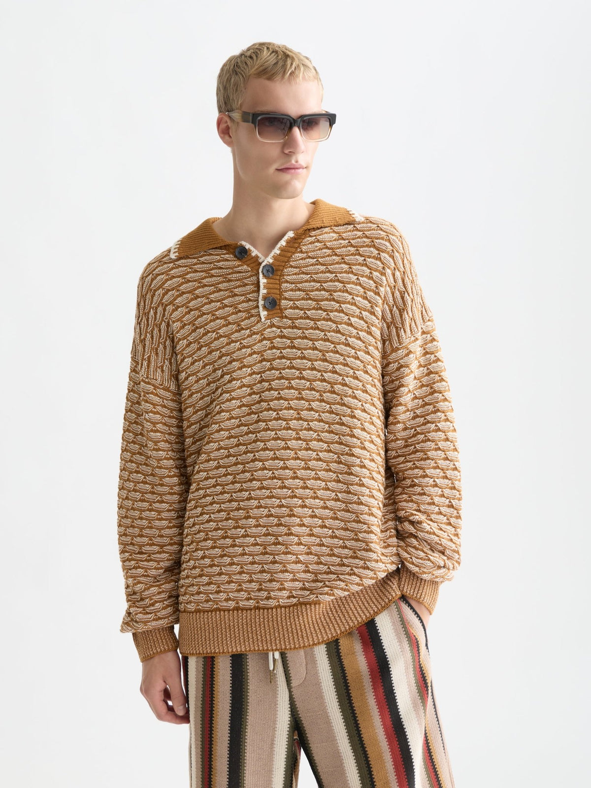 Extra Dropped Shoulder Structure Polo - Scotch & Soda South Africa
