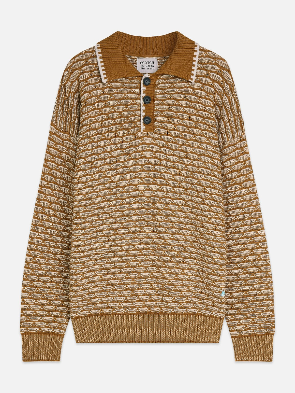 Extra Dropped Shoulder Structure Polo - Scotch & Soda South Africa