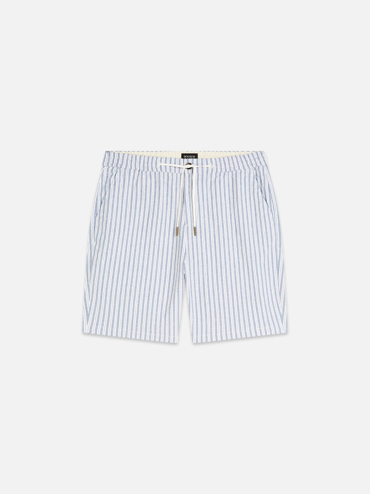 Fave Cotton/Linen Yarndyed Regular-Fit Bermuda Shorts - Scotch & Soda South Africa