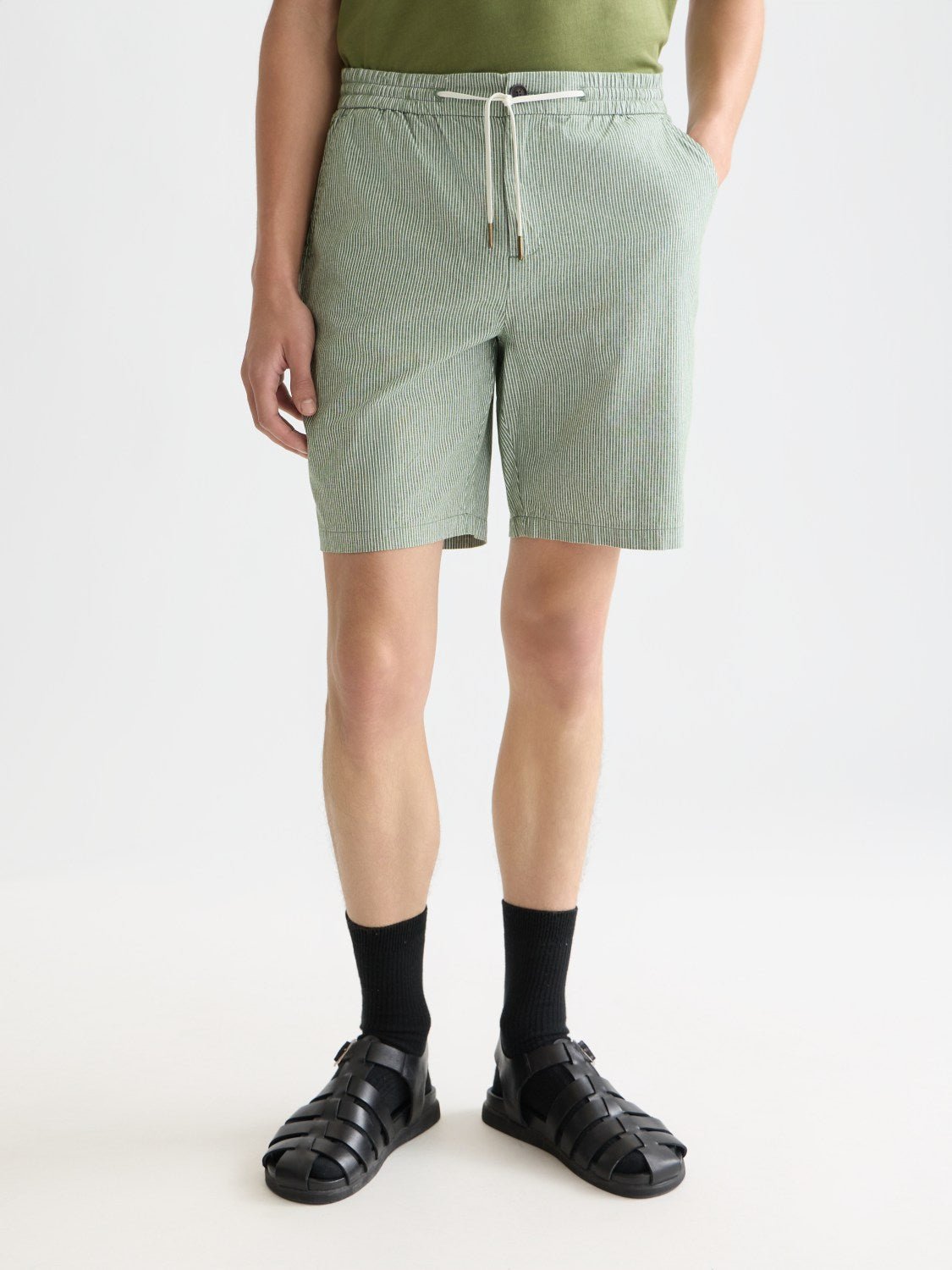 Fave Cottonlinen Yarndyed Regularfit Bermuda Shorts - Scotch & Soda South Africa