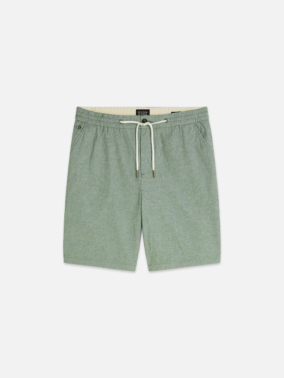 Fave Cottonlinen Yarndyed Regularfit Bermuda Shorts - Scotch & Soda South Africa