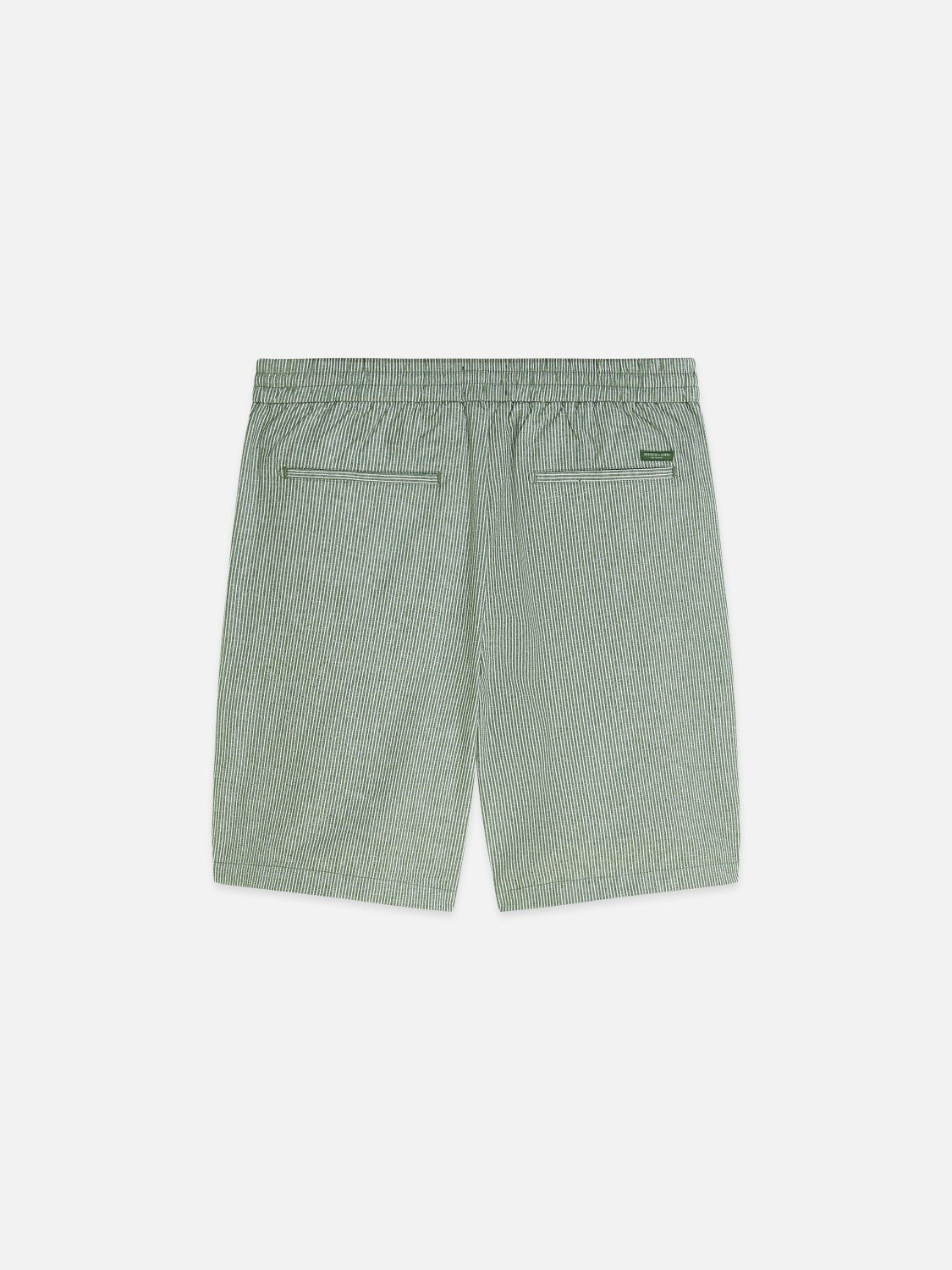 Fave Cottonlinen Yarndyed Regularfit Bermuda Shorts - Scotch & Soda South Africa