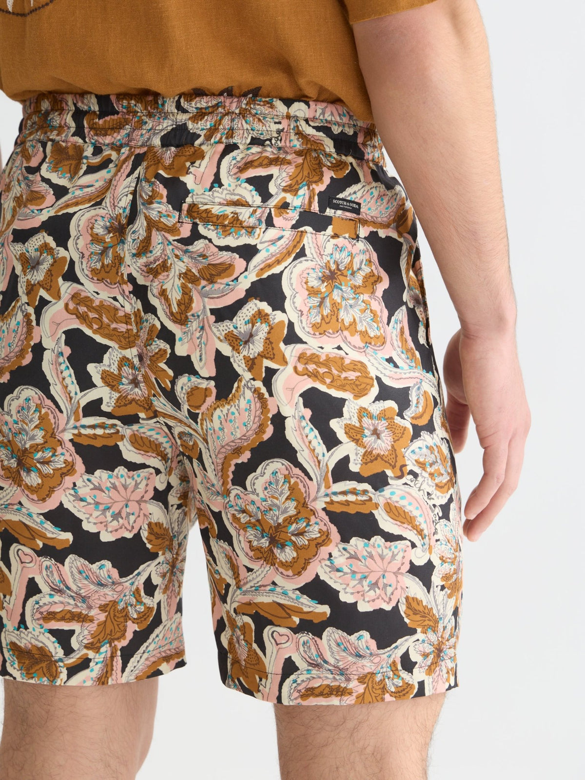 Fave Printed Tencel Relaxed Fit Bermuda Shorts - Scotch & Soda South Africa