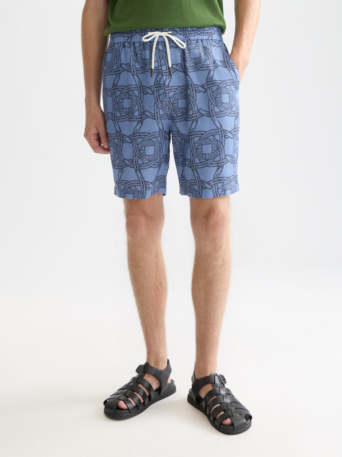 Fave Printed Tencel Relaxedfit Bermuda Shorts - Scotch & Soda South Africa