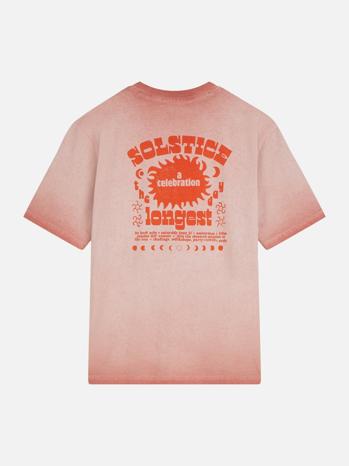 Front And Back Artwork Loose-fit Cold-dyed T-shirt - Scotch & Soda South Africa