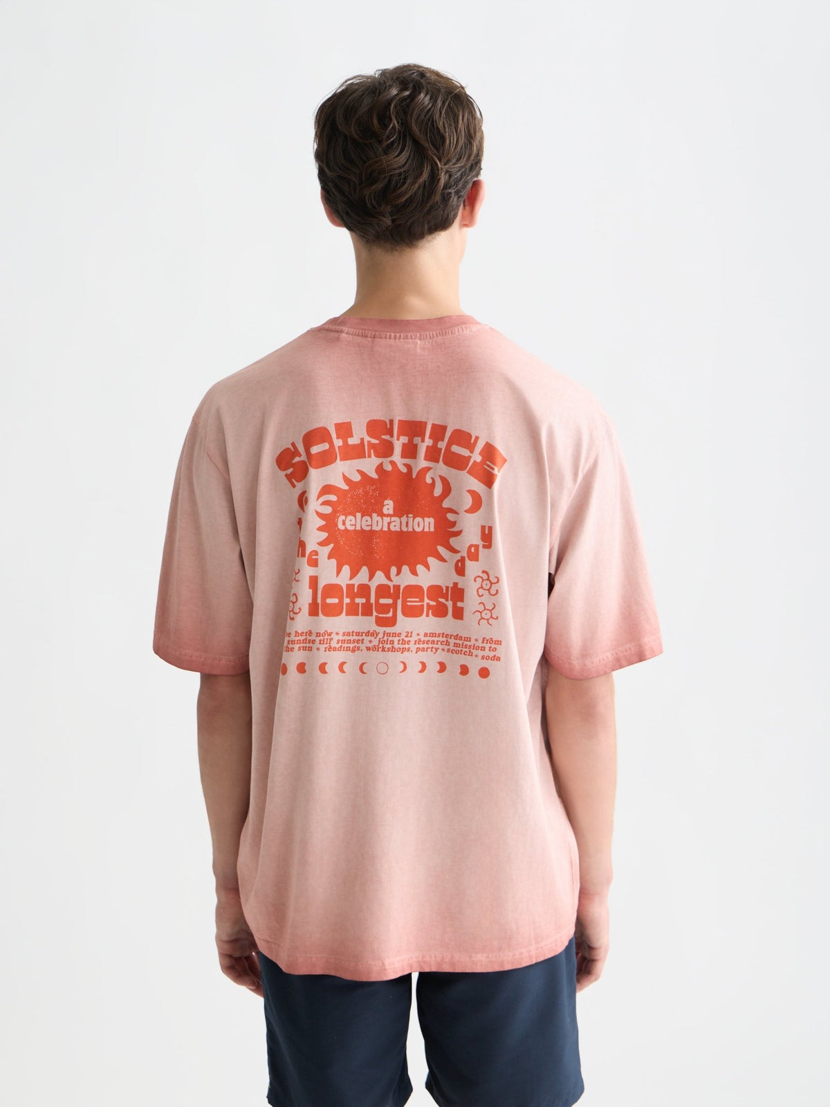 Front And Back Artwork Loose-fit Cold-dyed T-shirt - Scotch & Soda South Africa