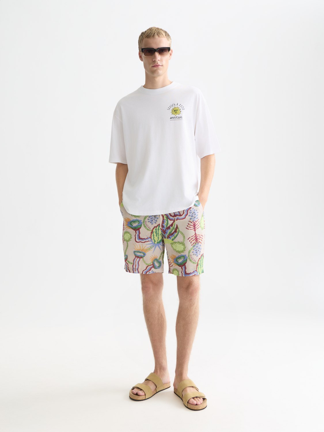 Front And Back Artwork Loosefit Tshirt - Scotch & Soda South Africa