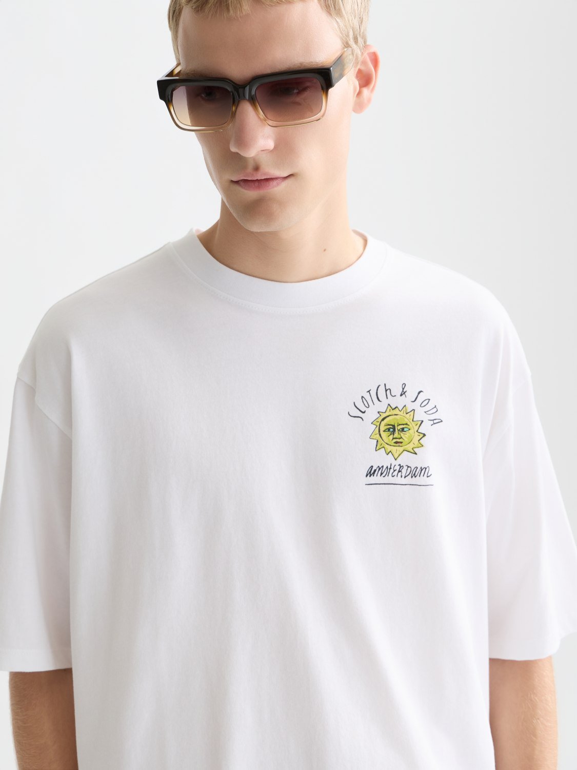 Front And Back Artwork Loosefit Tshirt - Scotch & Soda South Africa