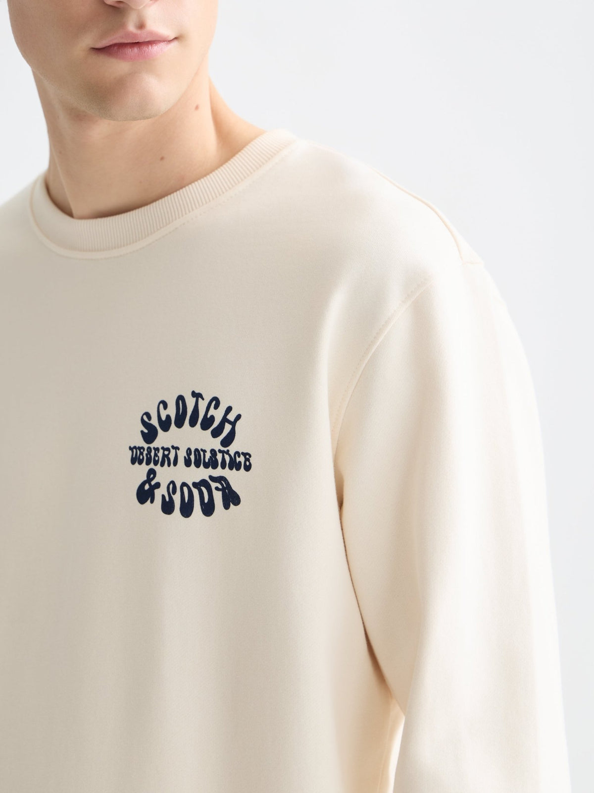 Front And Back Artwork Regular-Fit Sweatshirt - Scotch & Soda South Africa