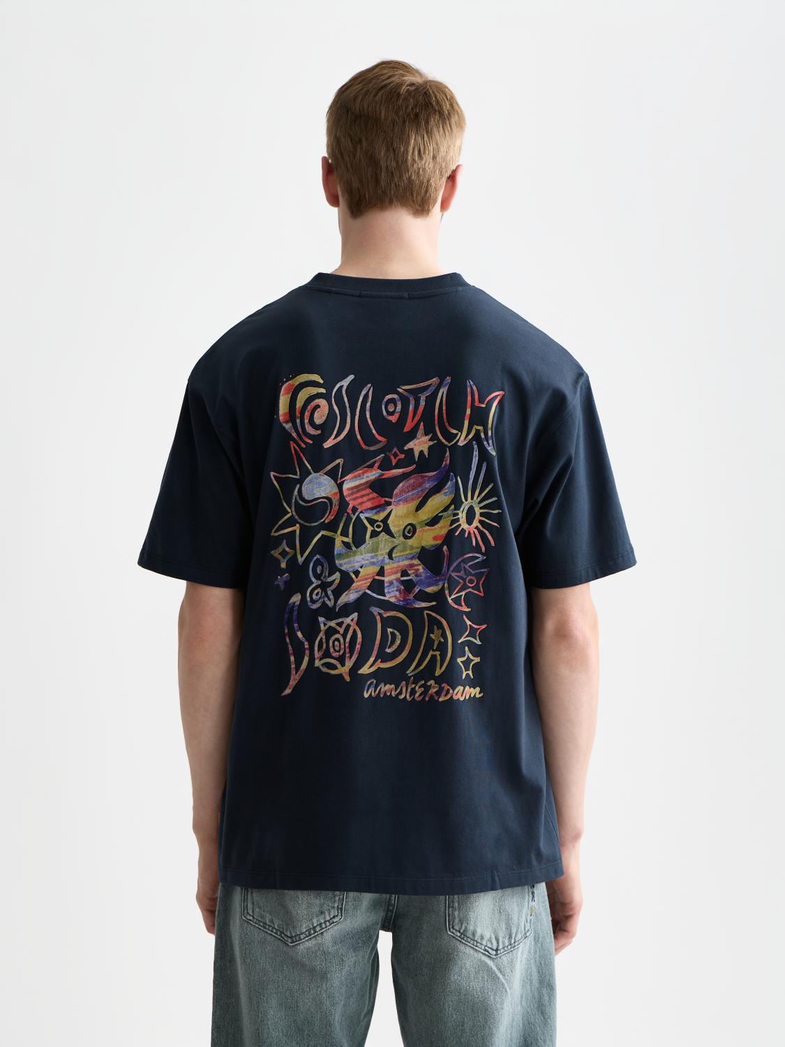 Front And Back Artwork Relaxed-Fit T-Shirt - Scotch & Soda South Africa