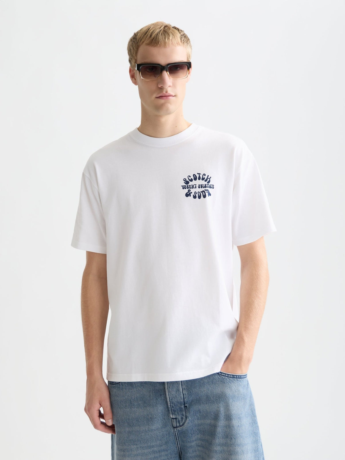 Front And Back Artwork Relaxed-Fit T-Shirt - Scotch & Soda South Africa