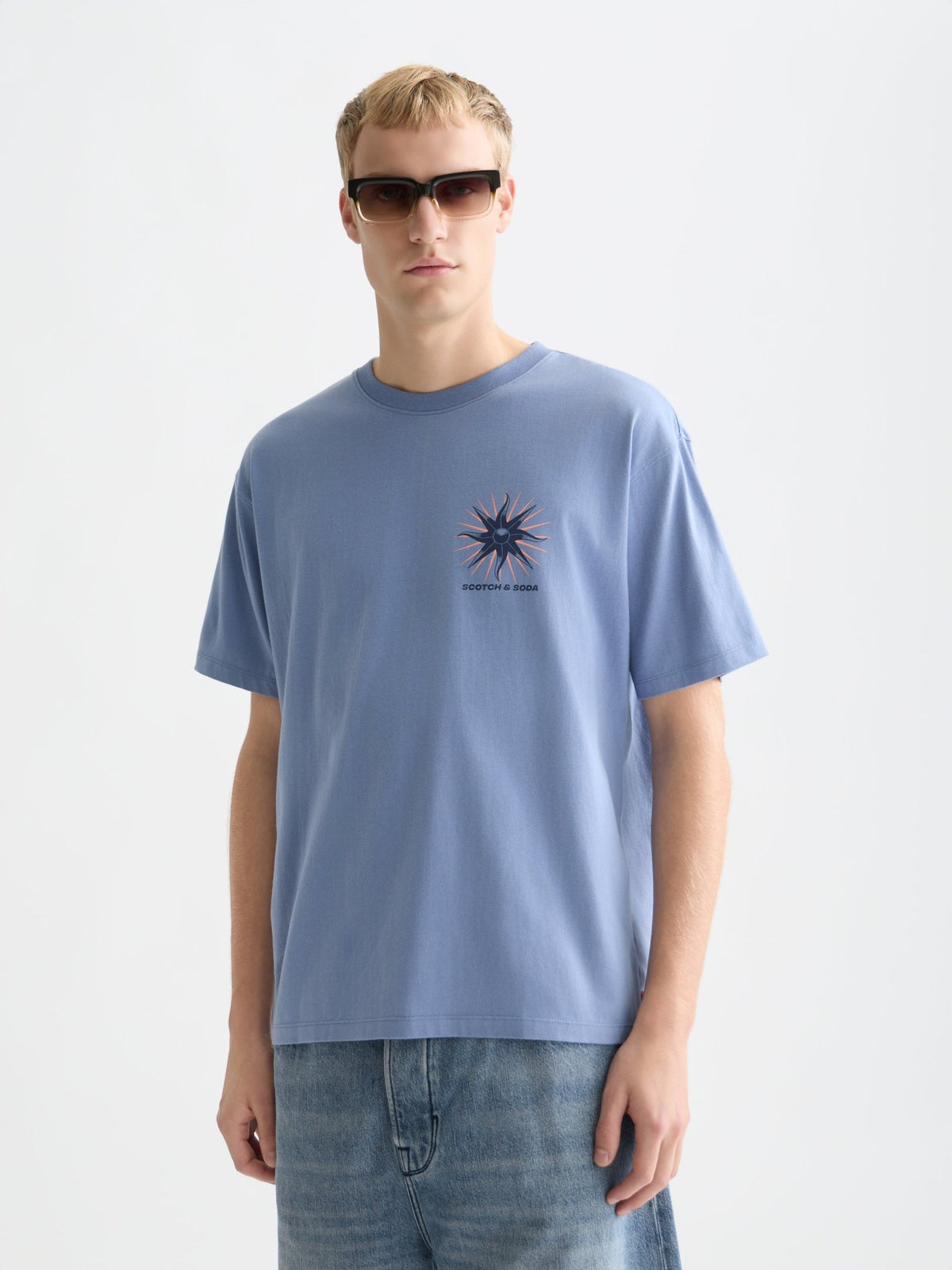Front And Back Artwork Relaxed-fit T-shirt - Scotch & Soda South Africa