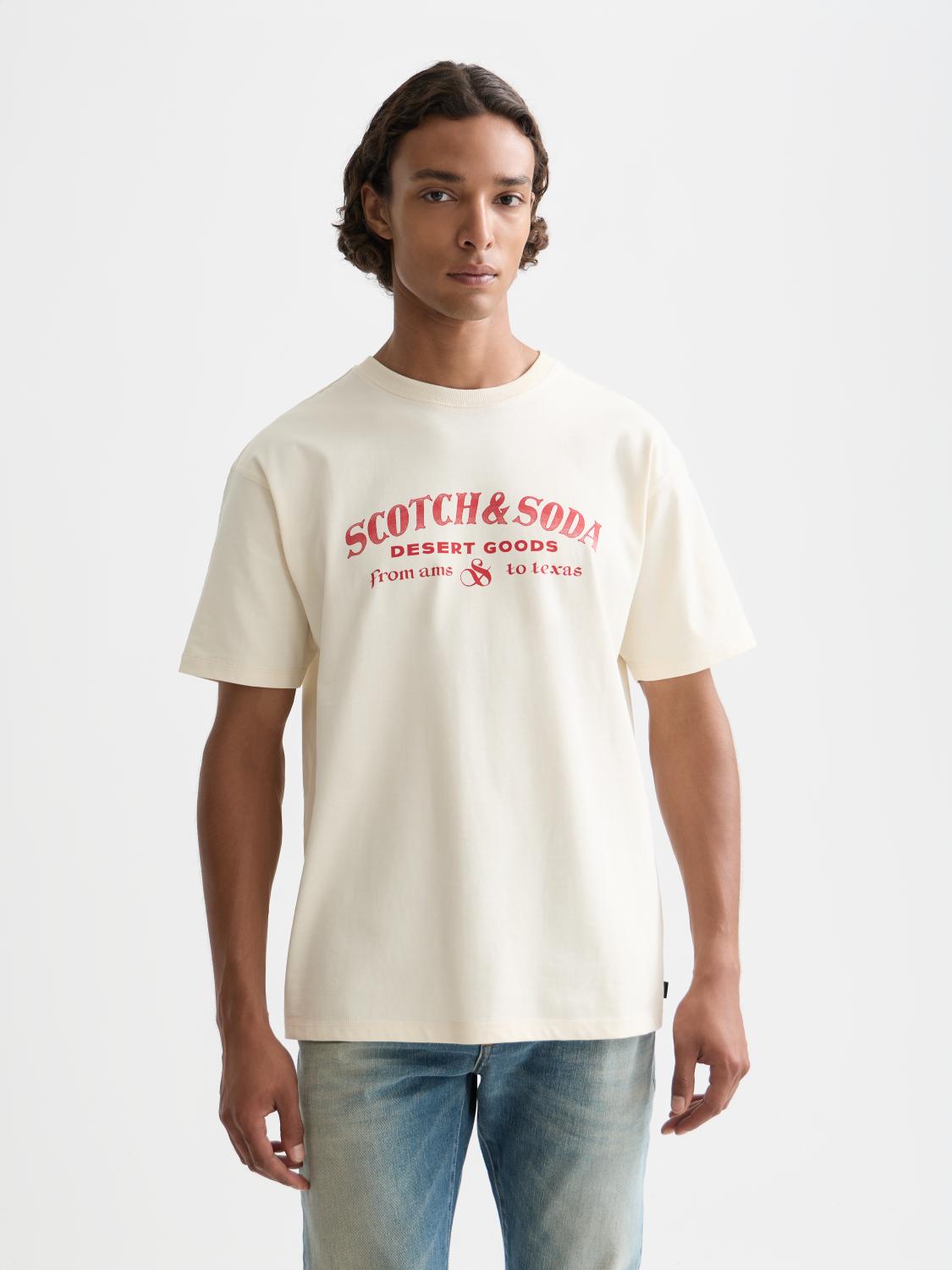 Front Artwork Relaxed-Fit T-Shirt - Scotch & Soda South Africa