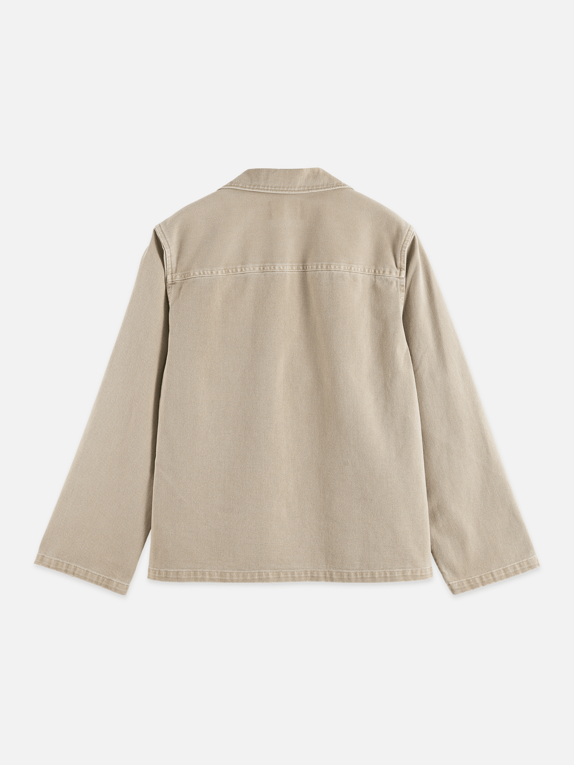 Half Closure Washed Overshirt - Scotch & Soda South Africa