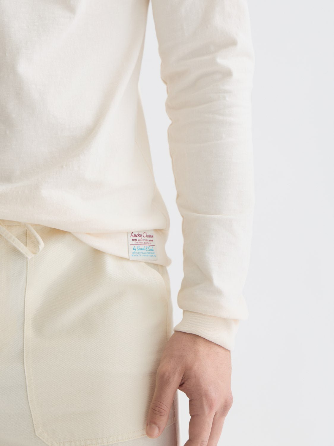 Henley Slub Yarn Regularfit Longsleeved Tshirt - Scotch & Soda South Africa