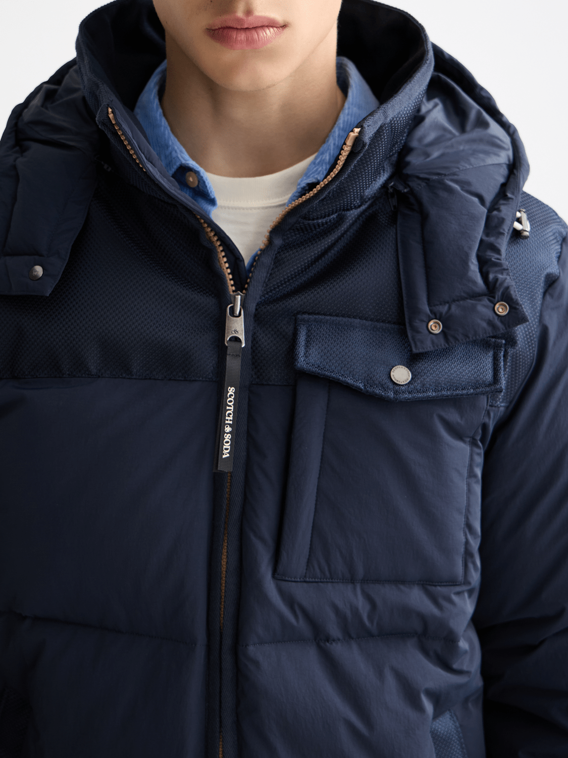 Hooded Puffer Jacket - Scotch & Soda South Africa