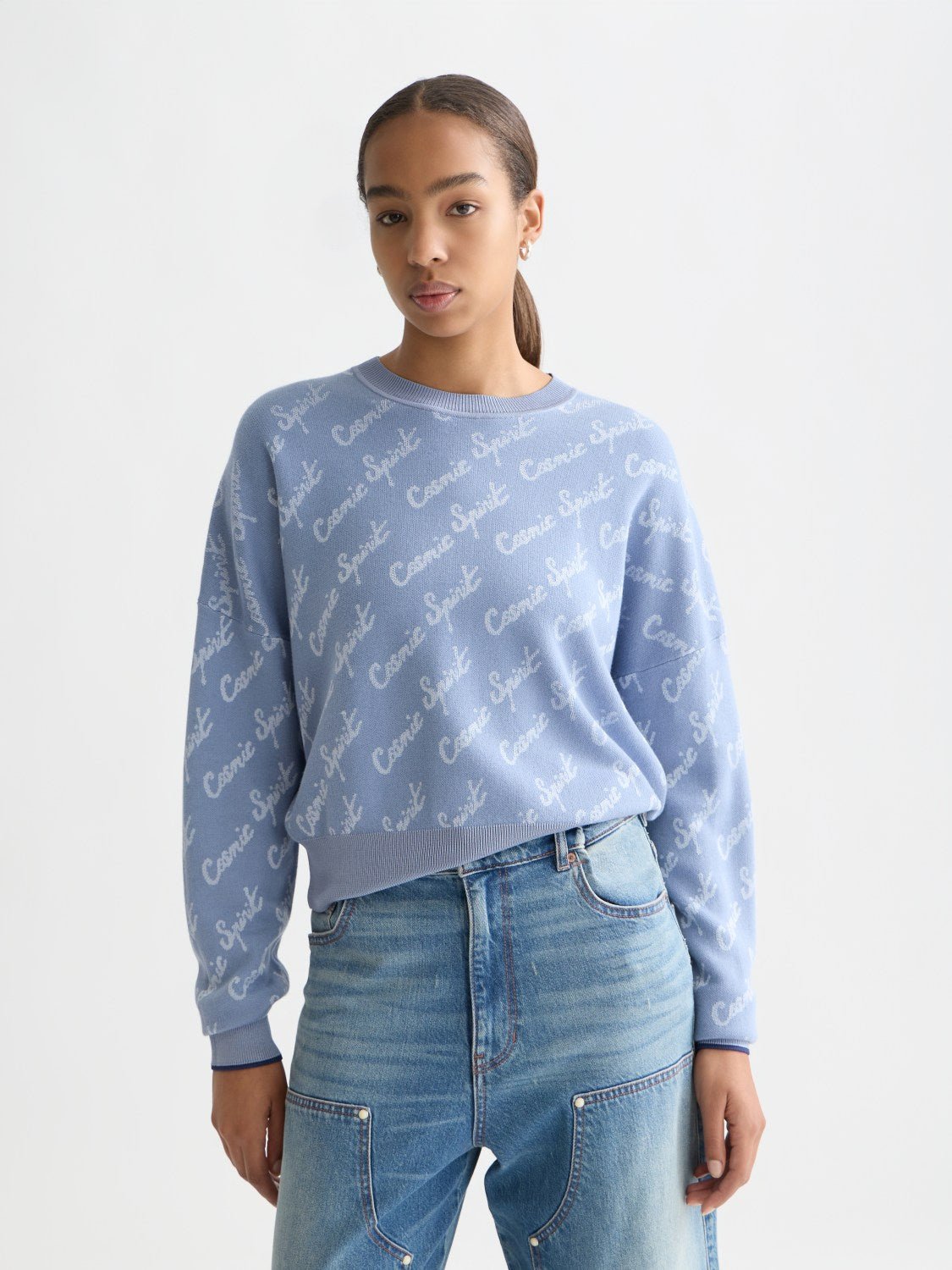 Jacquard Relaxed Pullover - Scotch & Soda South Africa