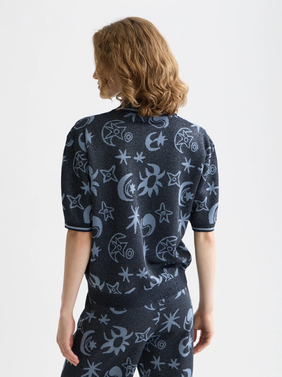 Jacquard Short Sleeve Pullover - Scotch & Soda South Africa
