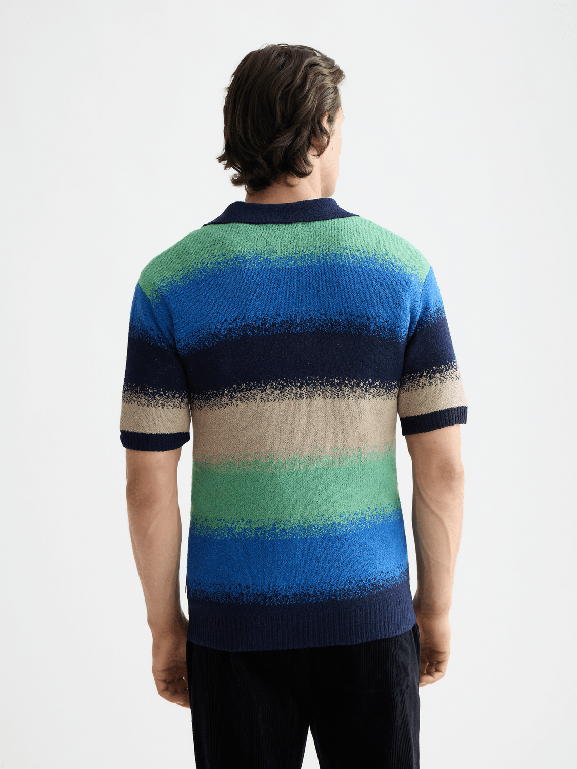 Knitted Degrade Polo - Scotch & Soda South Africa