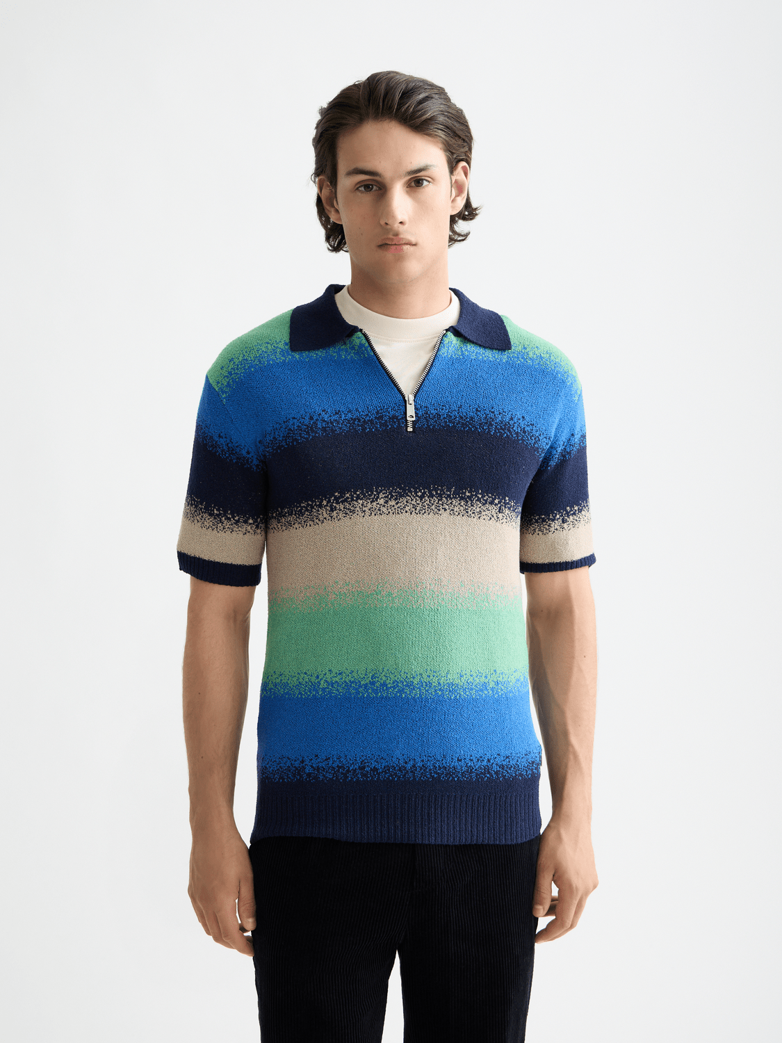 Knitted Degrade Polo - Scotch & Soda South Africa