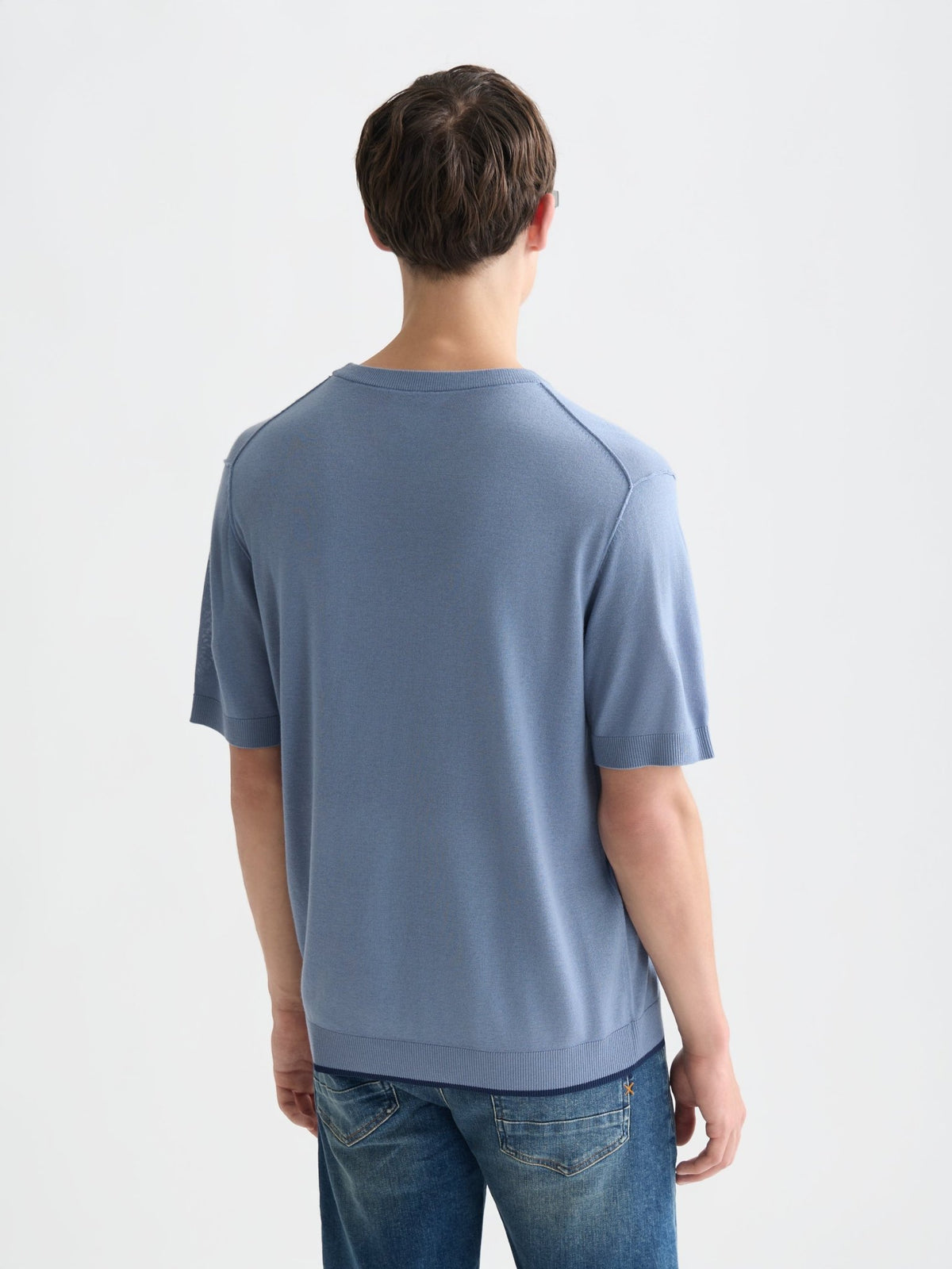 Knitted Relaxed-Fit T-Shirt - Scotch & Soda South Africa