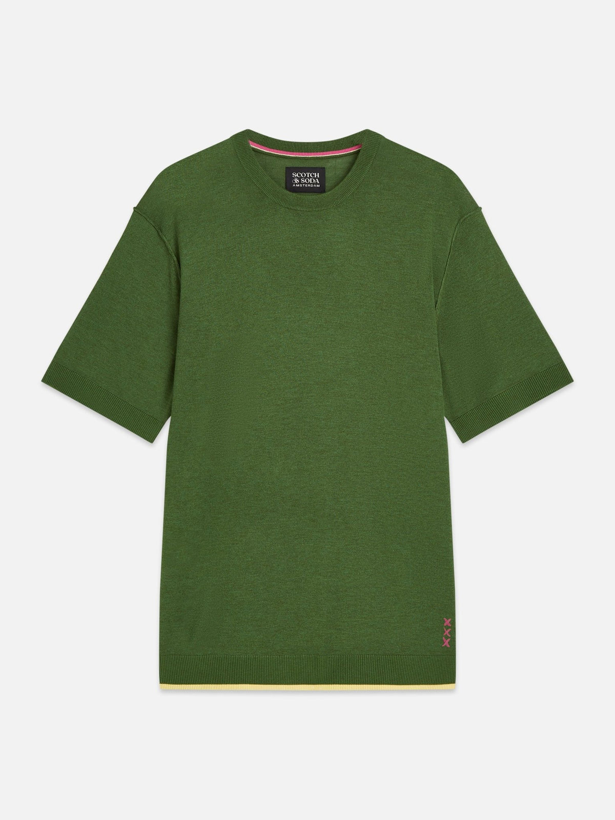 Knitted Relaxed-Fit T-Shirt - Scotch & Soda South Africa