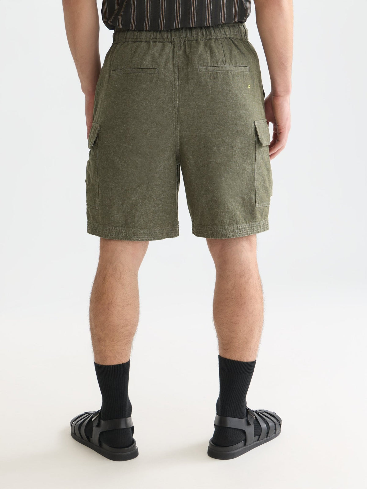 Linen Blend Relaxed-Fit Cargo Bermuda Shorts - Scotch & Soda South Africa
