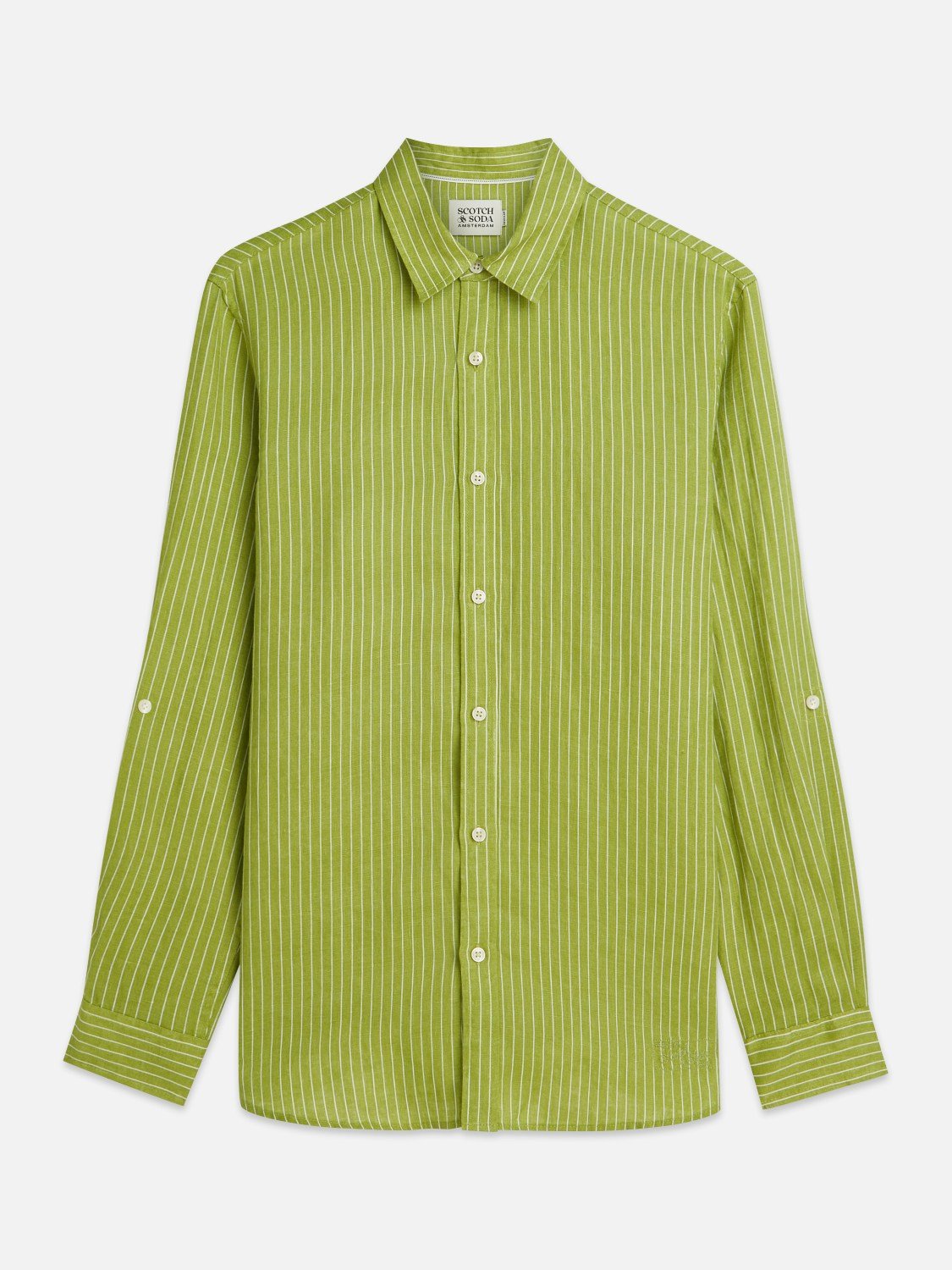 Linen Striped Regularfit Shirt - Scotch & Soda South Africa