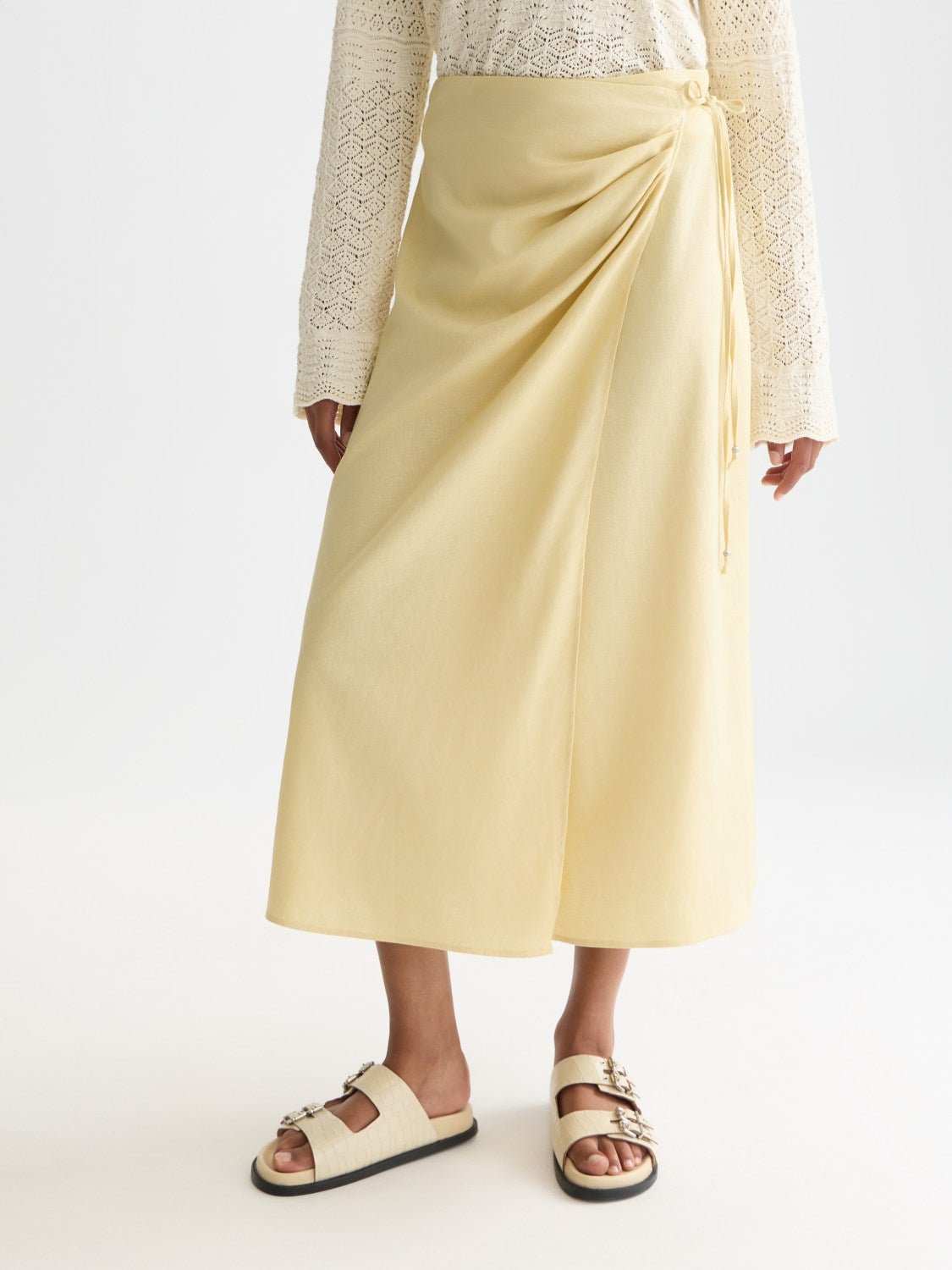 Linen Wrap Skirt - Scotch & Soda South Africa