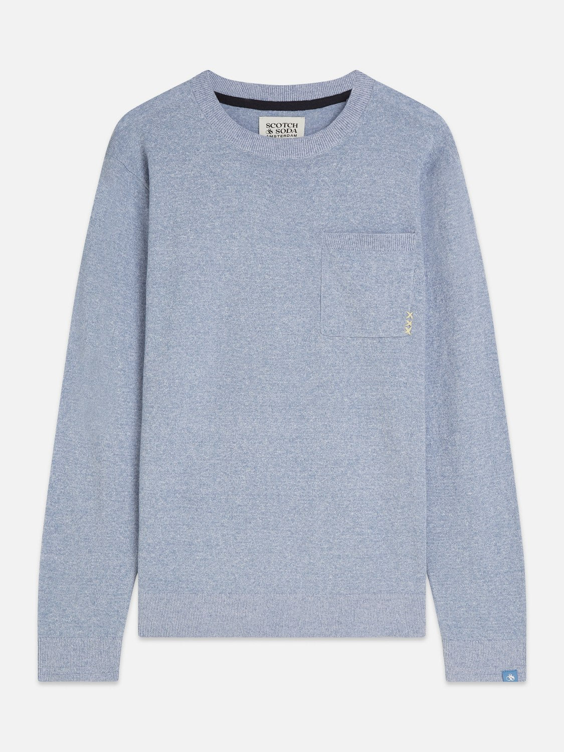 Linenblend Melange Regularfit Pullover - Scotch & Soda South Africa