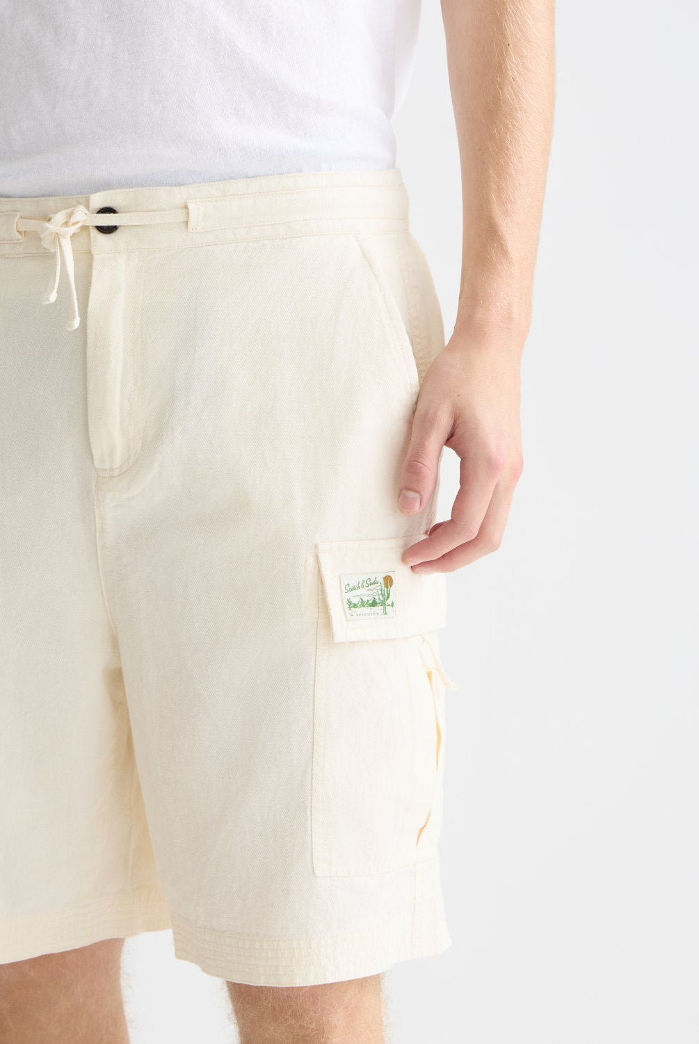 Linenblend Relaxedfit Cargo Bermuda Shorts - Scotch & Soda South Africa