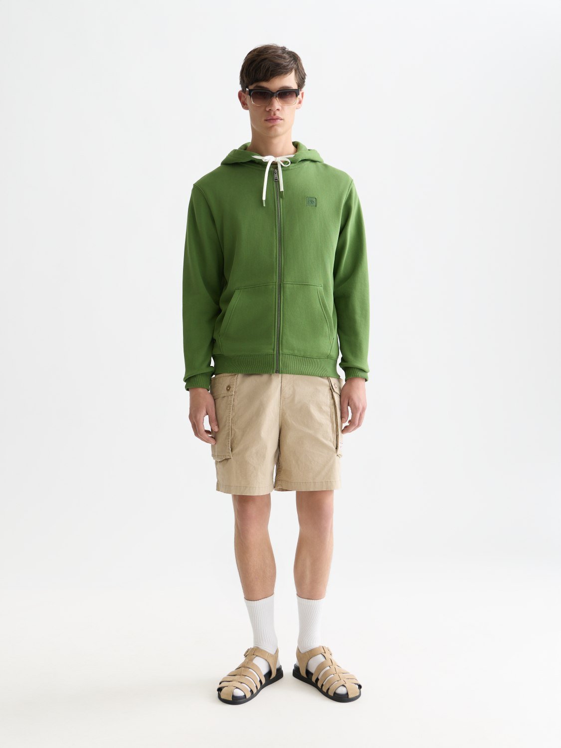 Logo Badge Regularfit Zipthrough Hoodie - Scotch & Soda South Africa