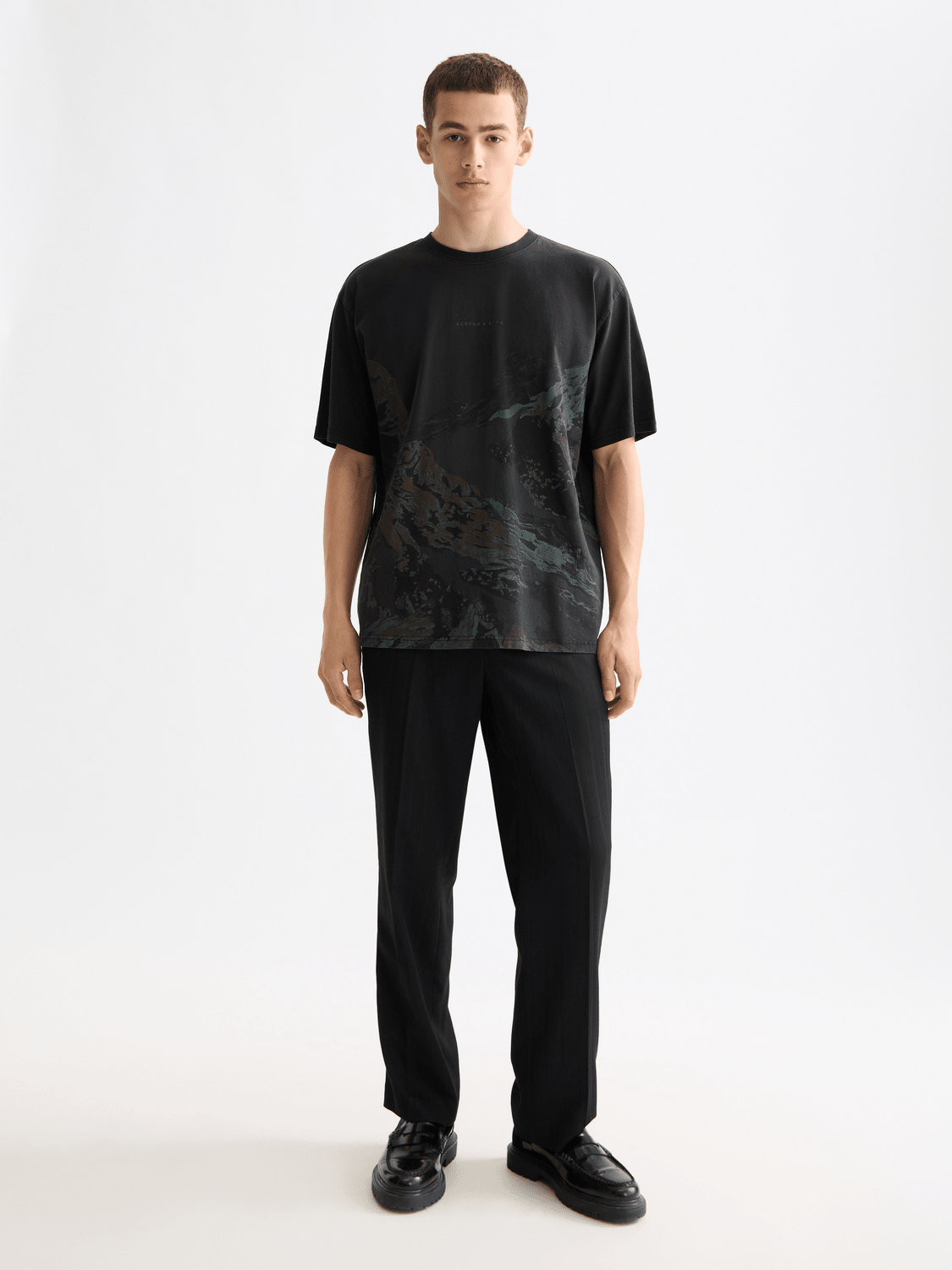 Loose Fit Overdyed Aw T-Shirt - Scotch & Soda South Africa