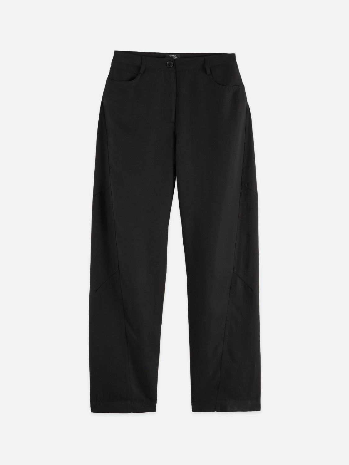Lotus - High Rise Barrel Leg Twill Pants - Scotch & Soda South Africa
