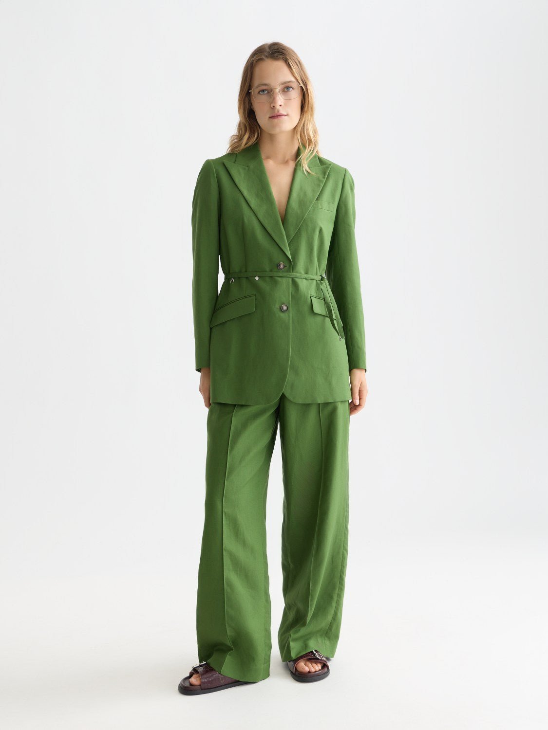 Lou - Lyocell High Rise Wide Leg Pants - Scotch & Soda South Africa