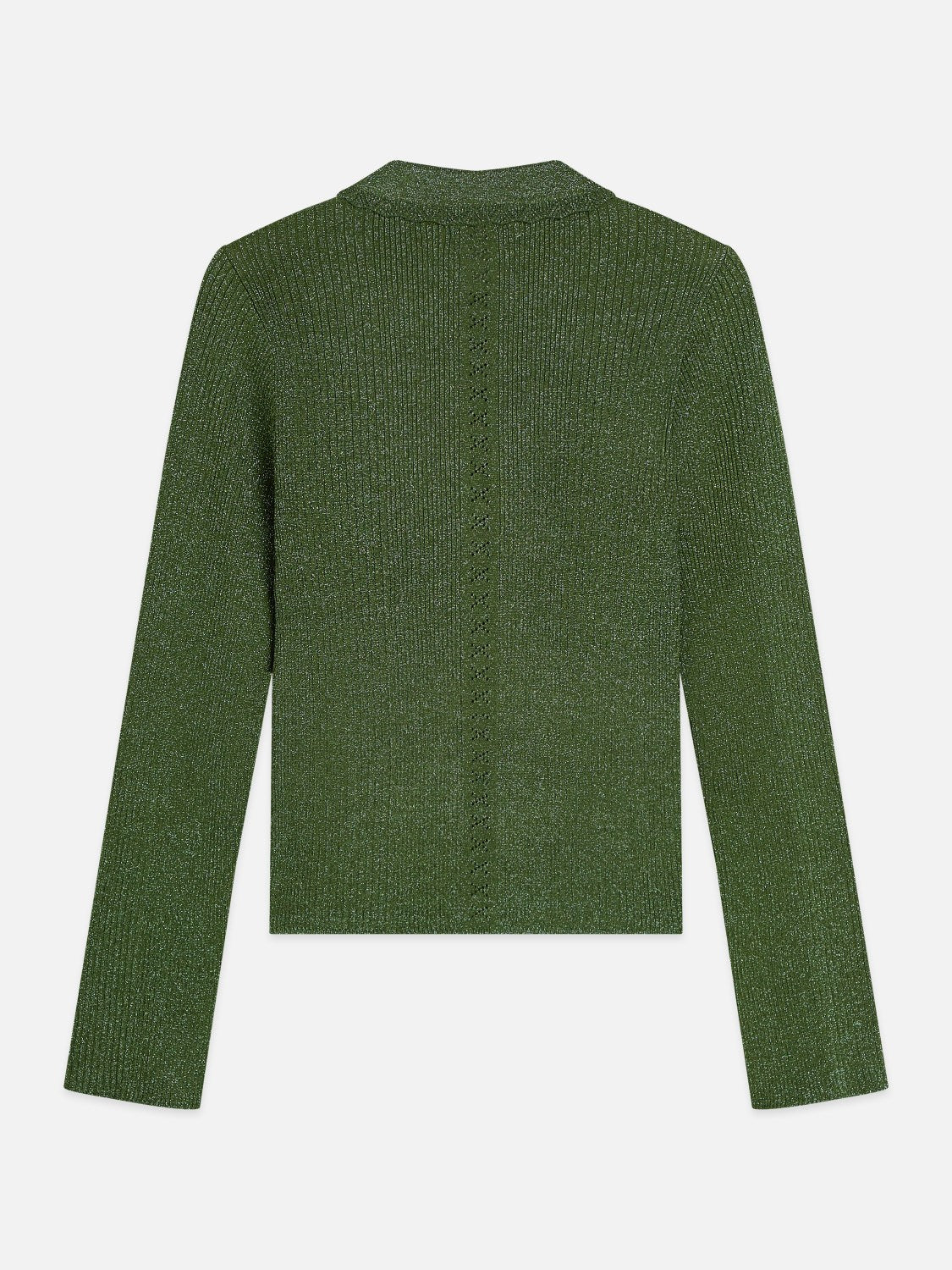 Metallic Ribbed Collared Cardigan - Scotch & Soda South Africa