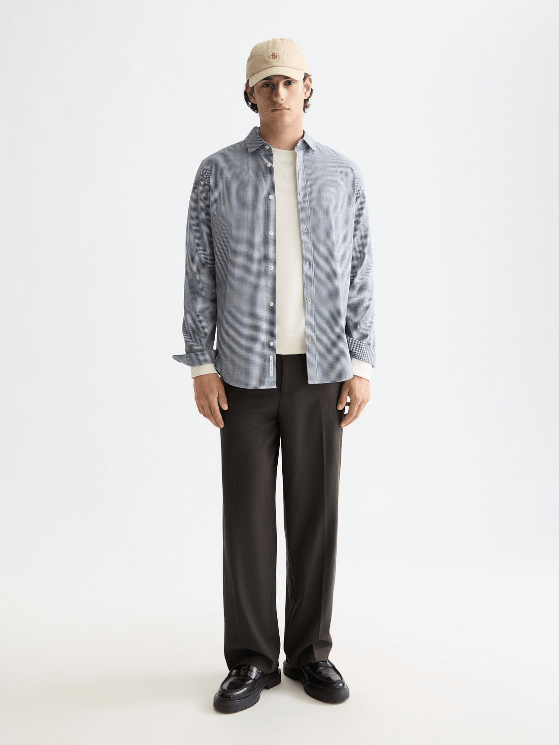 Micro-Check Poplin Shirt - Scotch & Soda South Africa