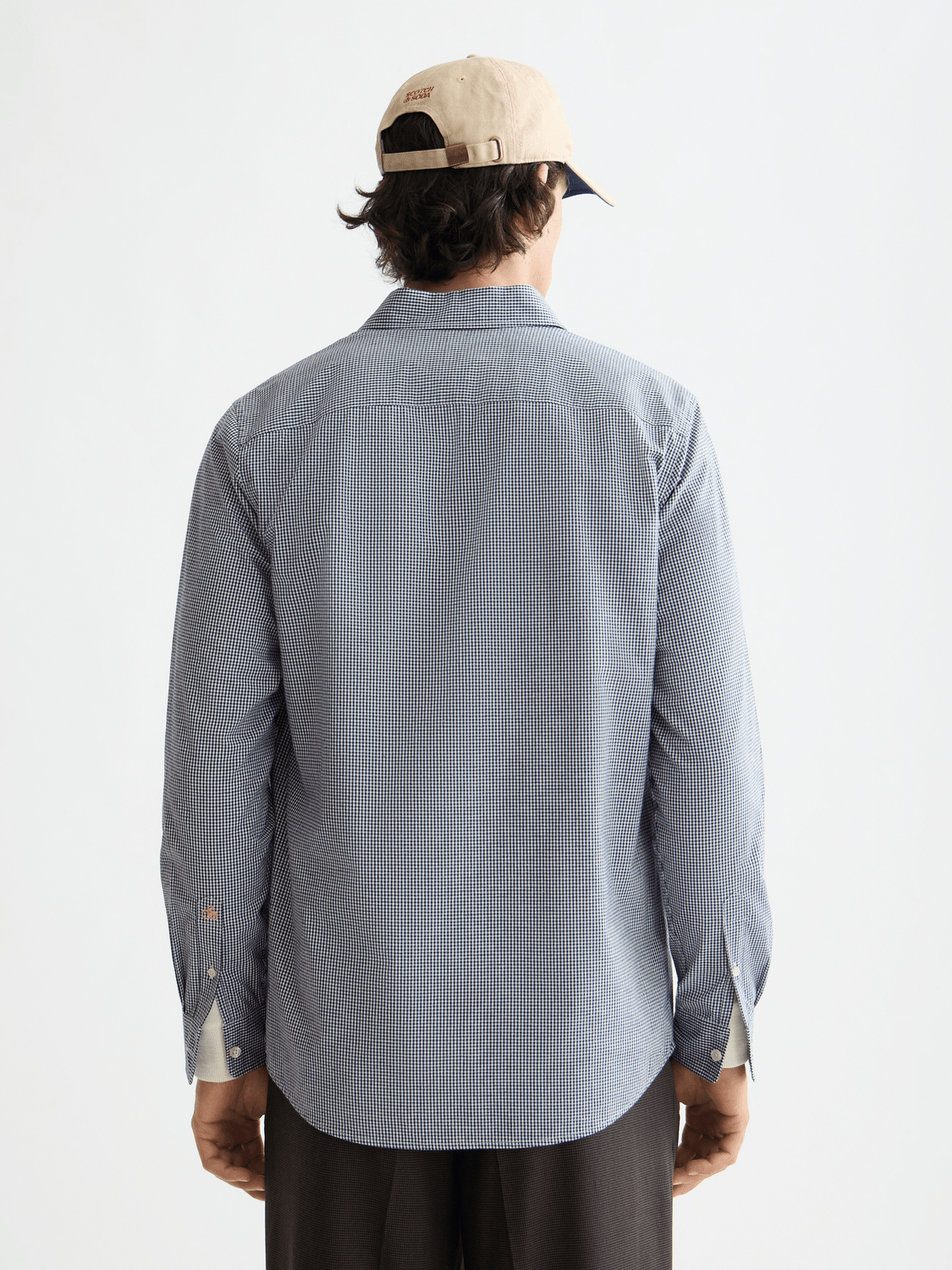 Micro-Check Poplin Shirt - Scotch & Soda South Africa