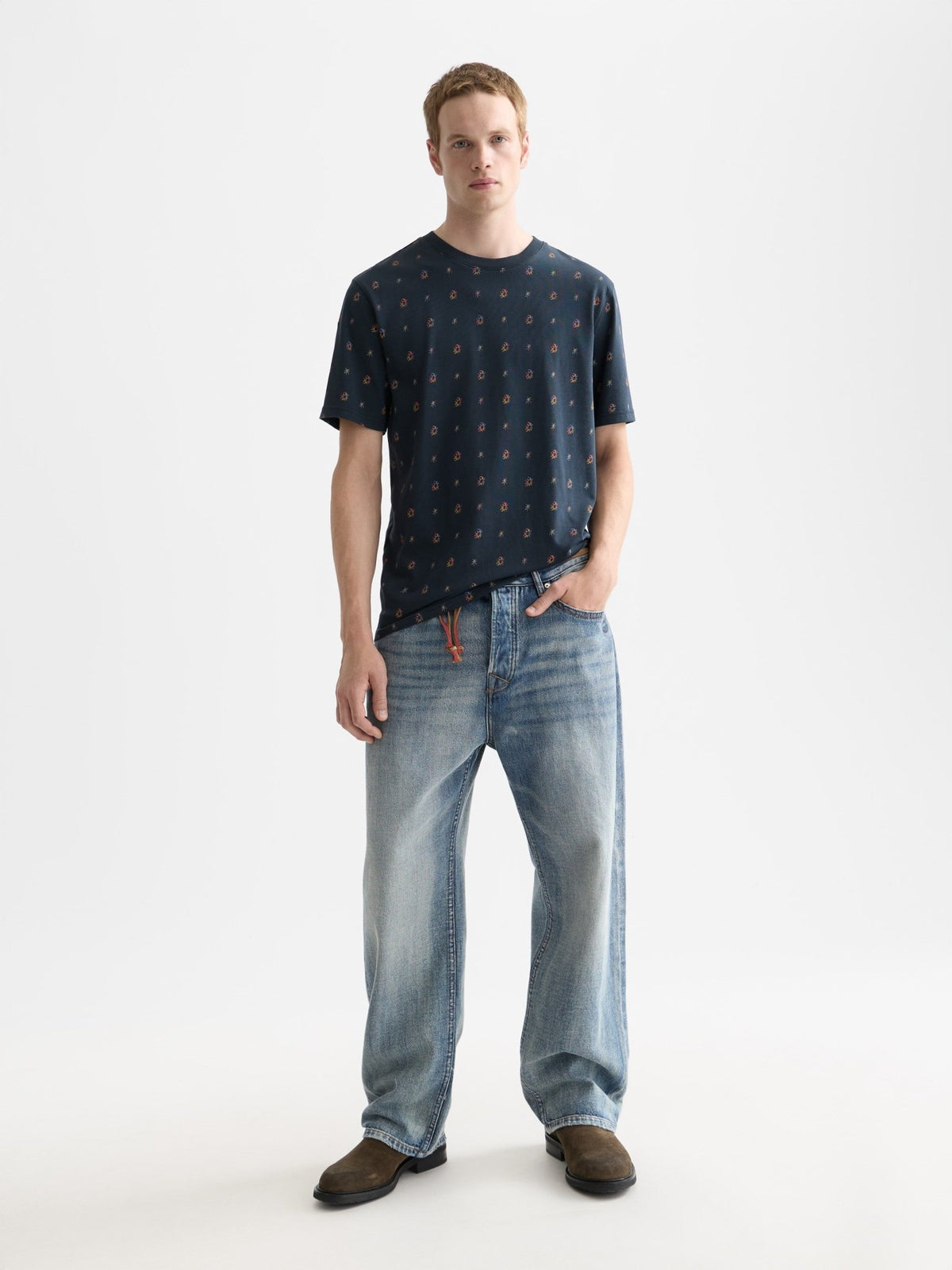 Micro-Printed Regular-Fit T-Shirt - Scotch & Soda South Africa