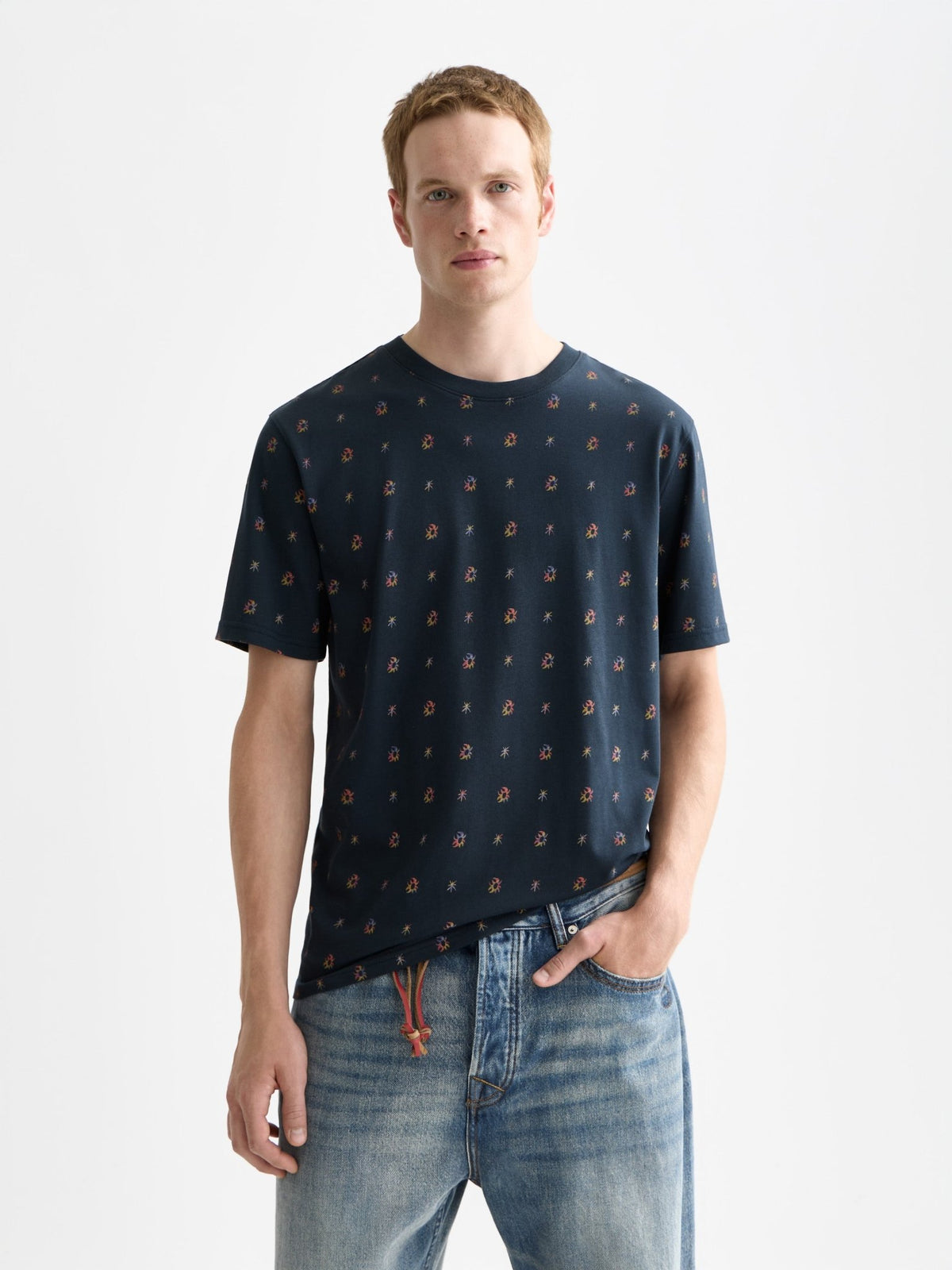 Micro-Printed Regular-Fit T-Shirt - Scotch & Soda South Africa