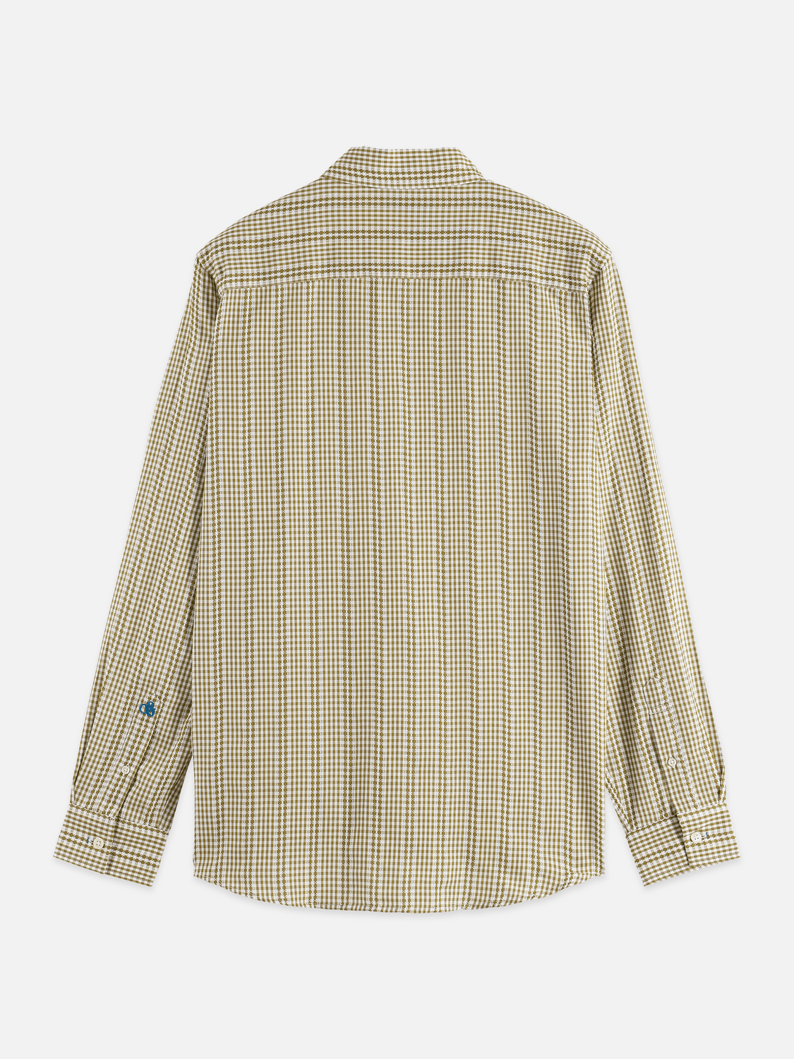 Microcheck Cotton Poplin Shirt - Scotch & Soda South Africa