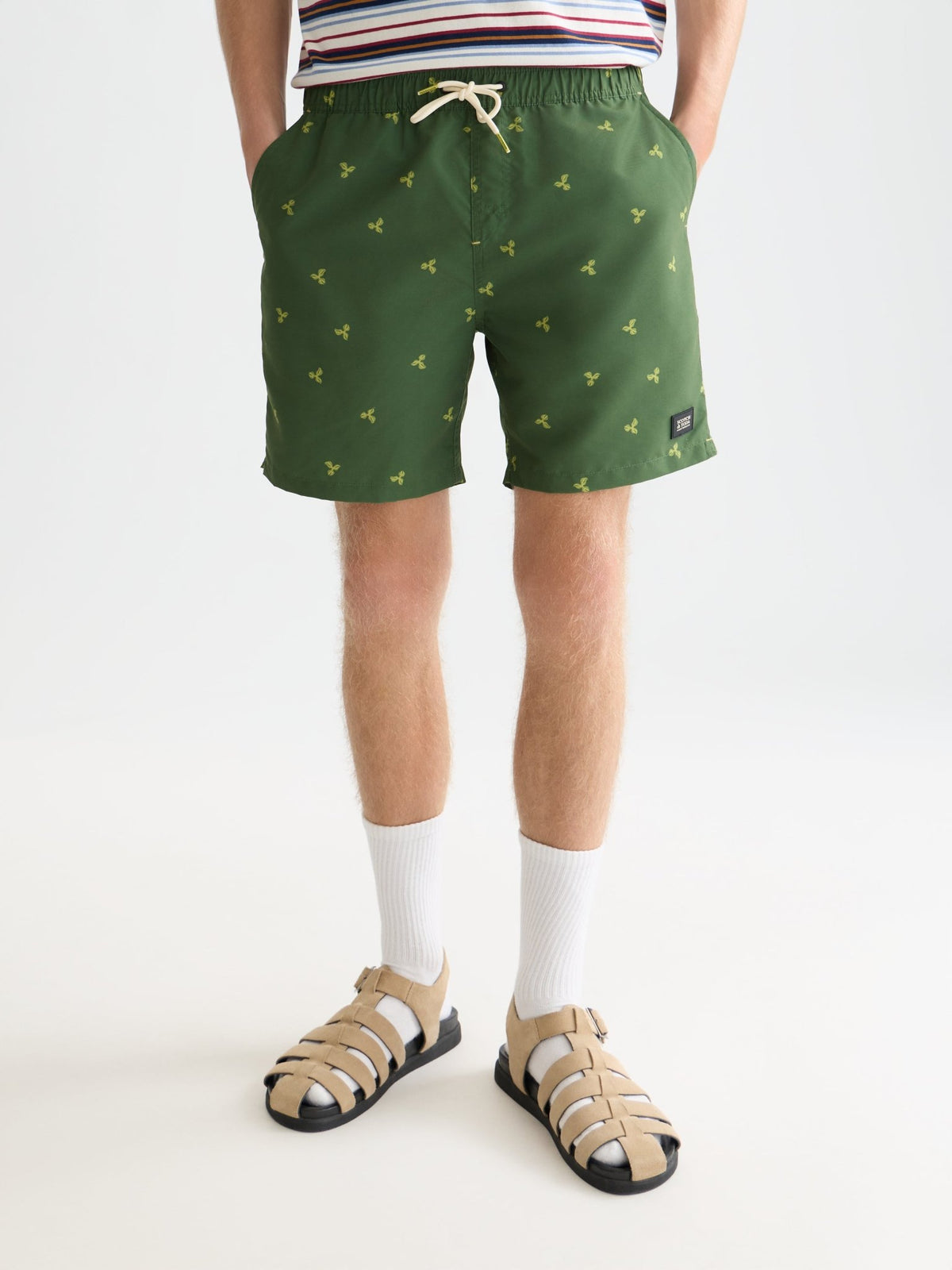 Mini Print Mid-Length Swim Shorts - Scotch & Soda South Africa