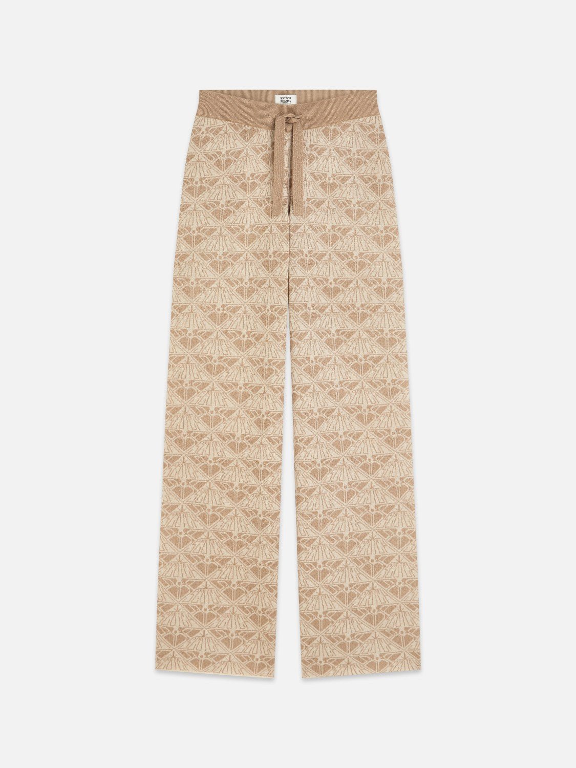 Monogram Jacquard Knitted Trousers - Scotch & Soda South Africa