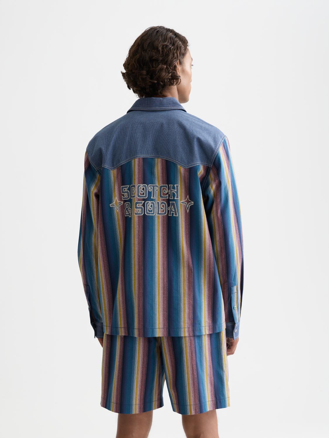 Multicolor Stripe Western Shirt - Scotch & Soda South Africa