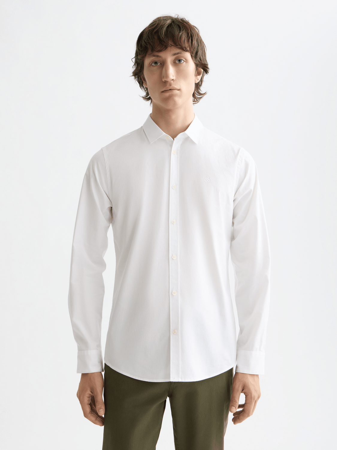 Nos Cotton Poplin Slim-Fit Shirt - Scotch & Soda South Africa