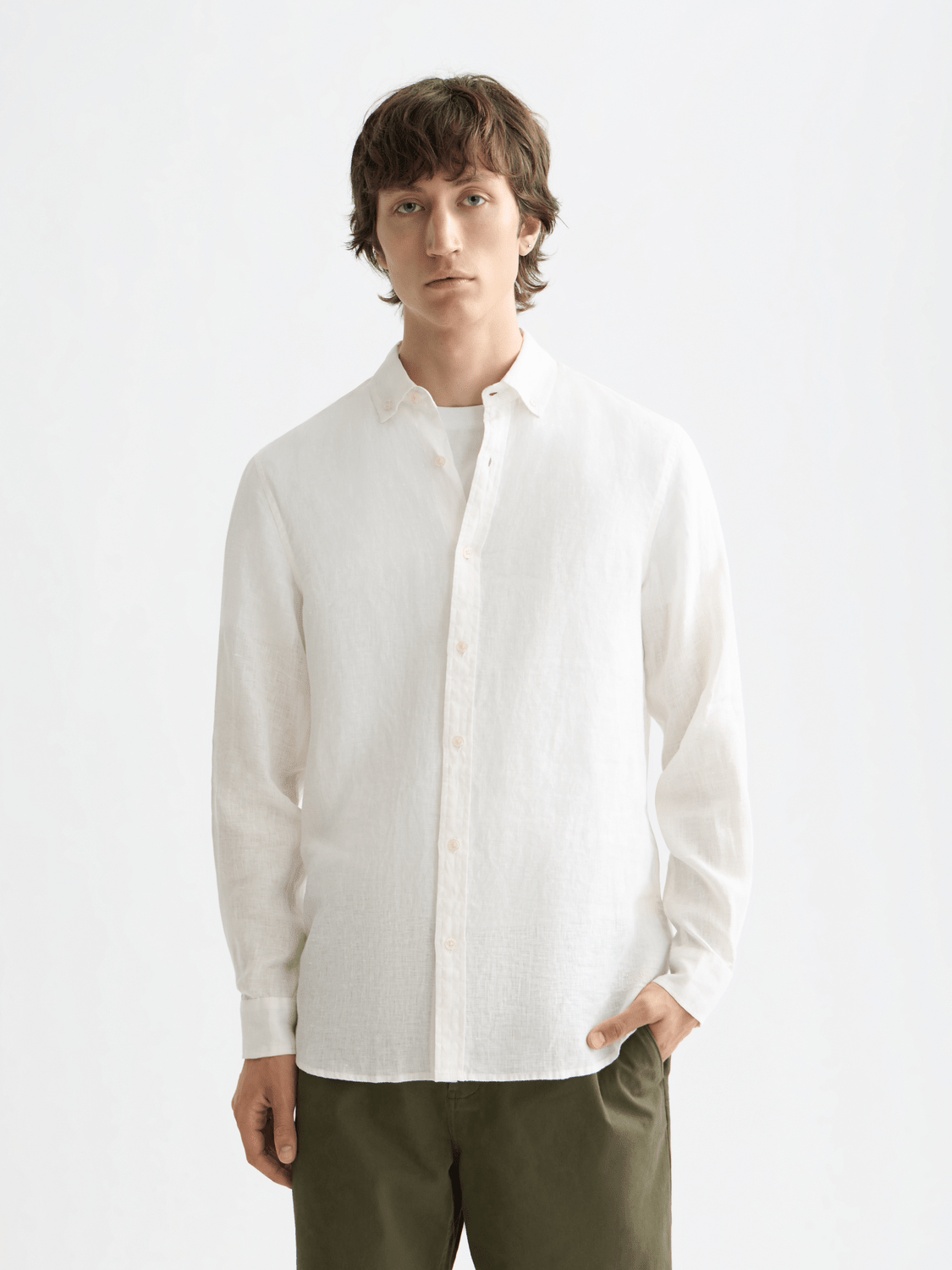 Nos Linen Regular-Fit Shirt - Scotch & Soda South Africa