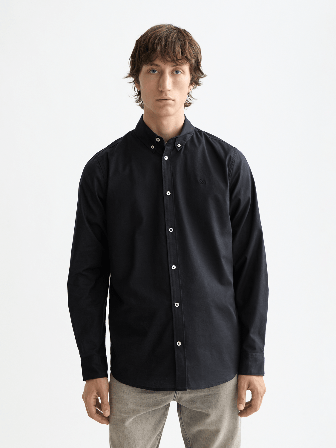 Nos Oxford Solid Regular-Fit Shirt - Scotch & Soda South Africa