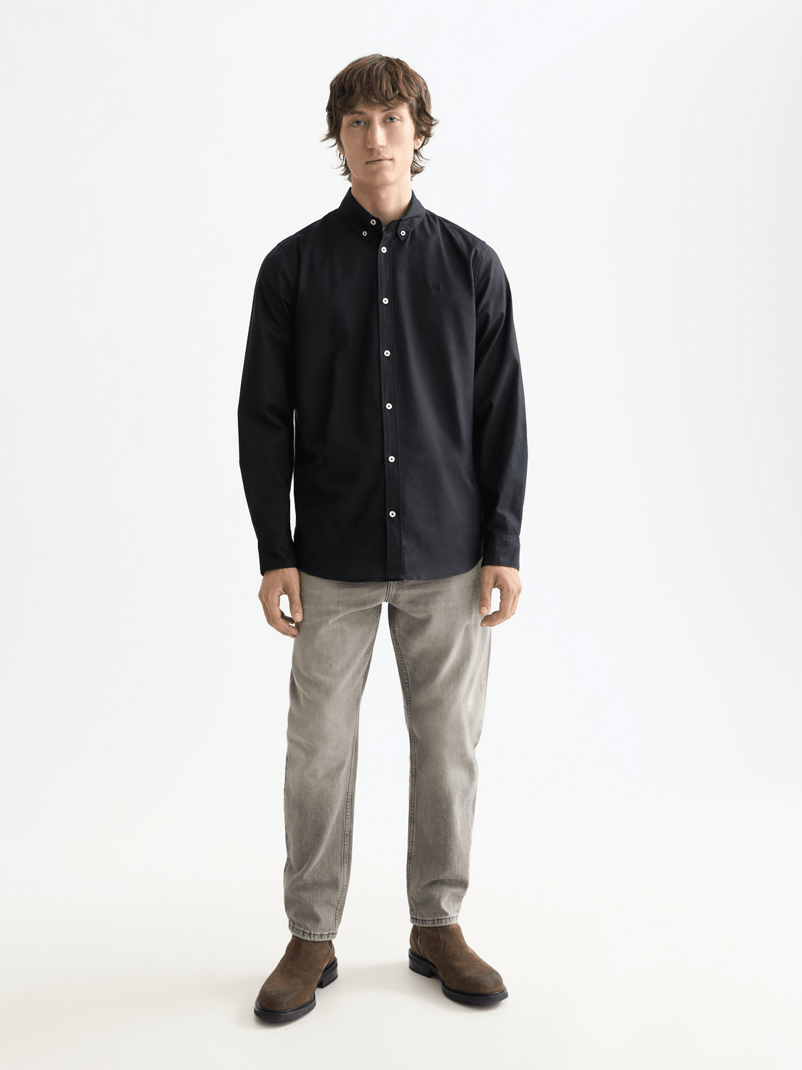 Nos Oxford Solid Regular-Fit Shirt - Scotch & Soda South Africa