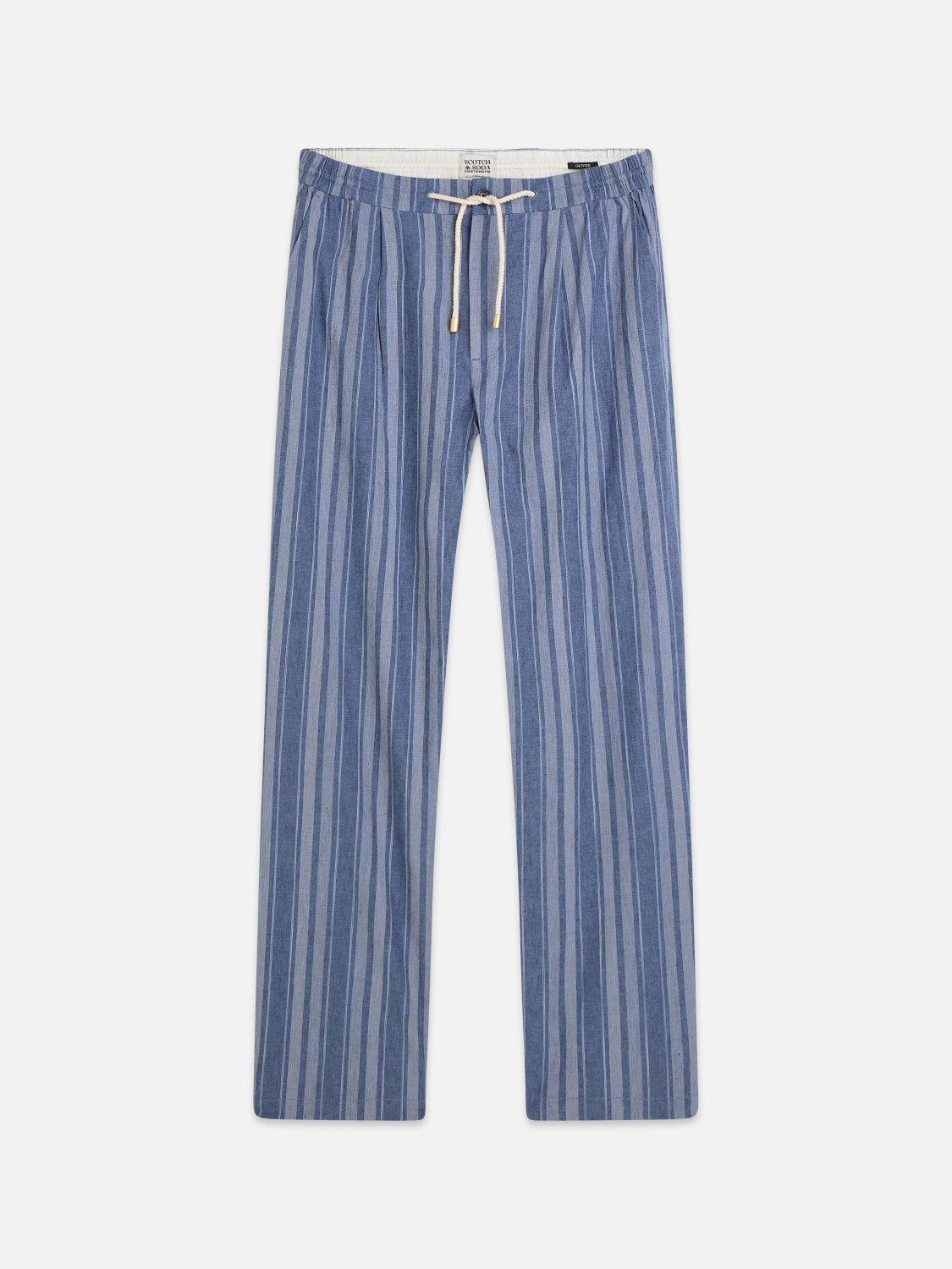 Oliver Pleated Linen-Blend Relaxed Straight Fit Jogger - Scotch & Soda South Africa