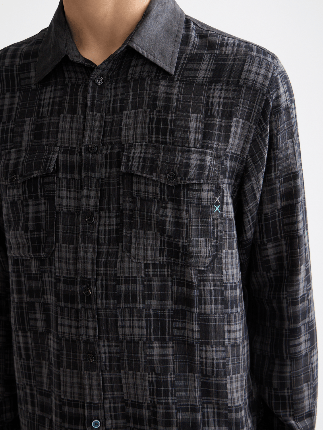 Patchwork Flannel Relaxed-Fit Shirt - Scotch & Soda South Africa